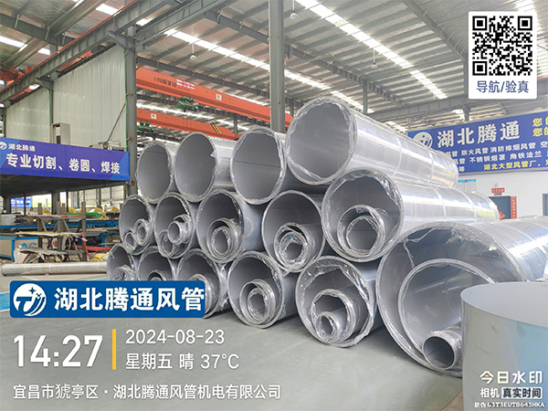 广州客户304不锈钢焊管批量生产中